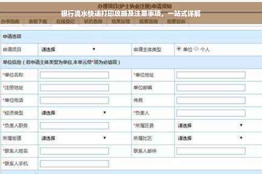 银行流水快速打印攻略及注意事项，一站式详解