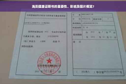 海员健康证明书的重要性、影响及图片概览?