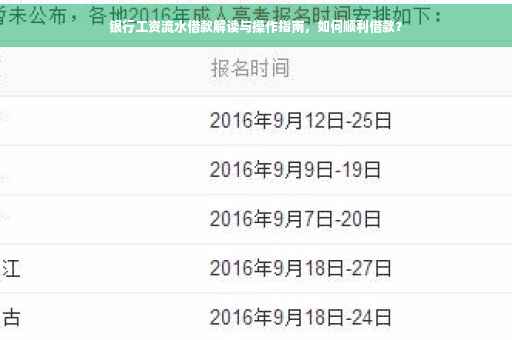 银行工资流水借款解读与操作指南，如何顺利借款？