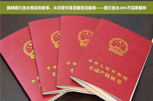 揭秘银行流水背后的故事，从日常交易洞察经济脉络——银行流水200万深度解析