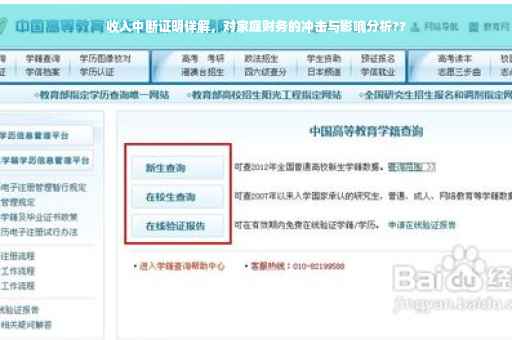 收入中断证明详解，对家庭财务的冲击与影响分析??
