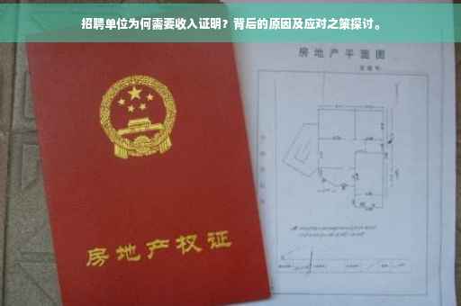 招聘单位为何需要收入证明？背后的原因及应对之策探讨。