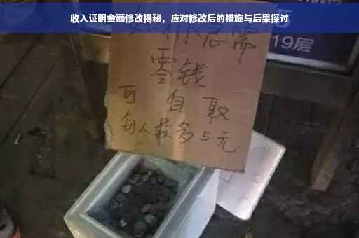 收入证明金额修改揭秘，应对修改后的措施与后果探讨