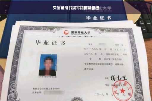 灾害证明书撰写指南及模板