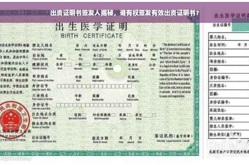出资证明书签发人揭秘，谁有权签发有效出资证明书？