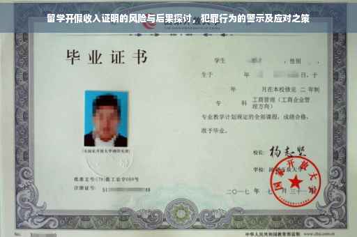 留学开假收入证明的风险与后果探讨，犯罪行为的警示及应对之策
