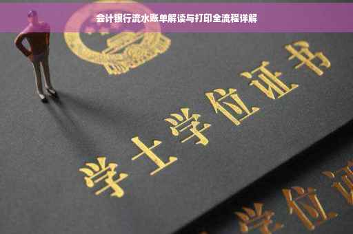 会计银行流水账单解读与打印全流程详解