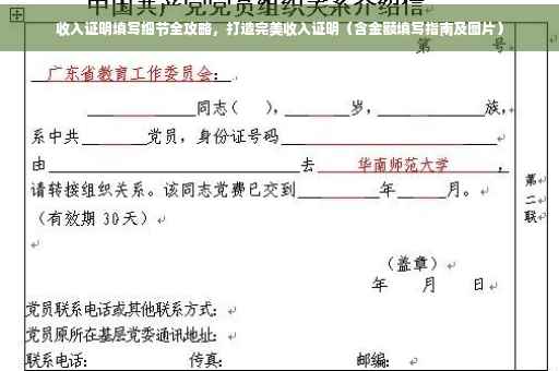 收入证明填写细节全攻略，打造完美收入证明（含金额填写指南及图片）