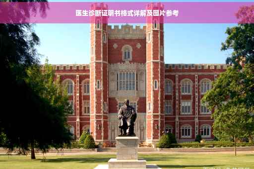 医生诊断证明书格式详解及图片参考
