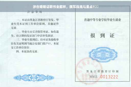 涉台婚姻证明书全解析，撰写指南与要点?⚡️