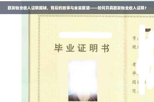 联发物业收入证明揭秘，背后的故事与未来展望——如何开具联发物业收入证明？