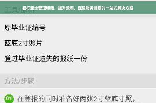 银行流水管理秘籍，提升效率，保障财务健康的一站式解决方案