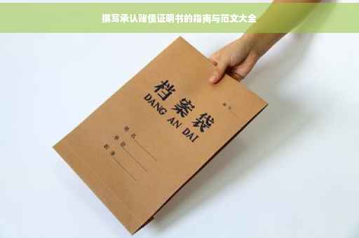 撰写承认赌债证明书的指南与范文大全