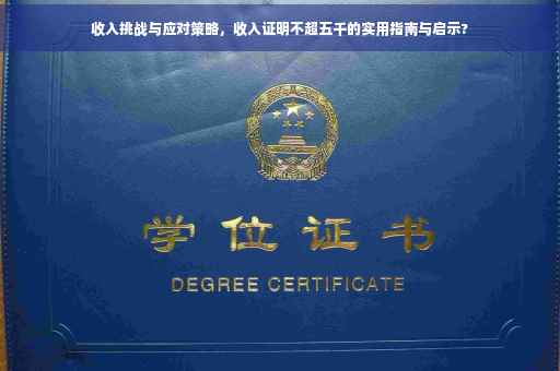 收入挑战与应对策略，收入证明不超五千的实用指南与启示?