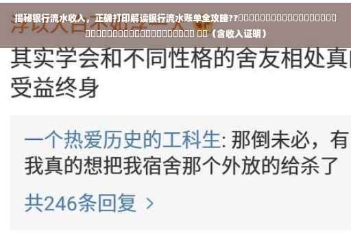 揭秘银行流水收入，正确打印解读银行流水账单全攻略??​​​​​​​​​​​​​​​​​​​​​​​​​​​​​​​​​​​​​​ ​​（含收入证明）