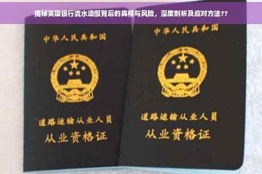 揭秘英国银行流水造假背后的真相与风险，深度剖析及应对方法??