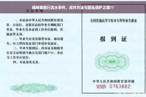 揭秘查银行流水事件，应对方法与隐私保护之道??