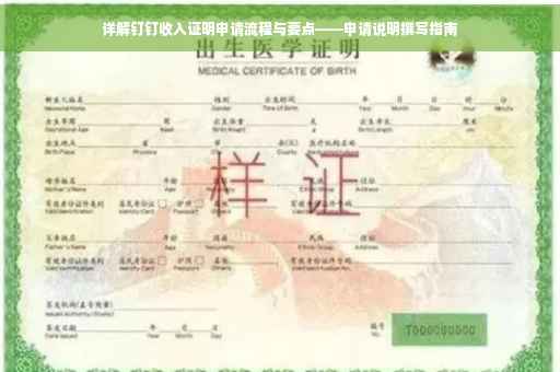 详解钉钉收入证明申请流程与要点——申请说明撰写指南