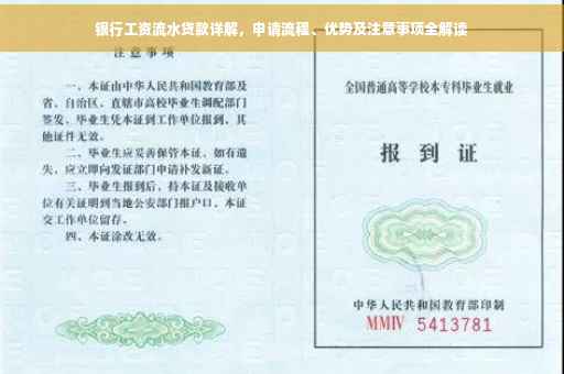 银行工资流水贷款详解，申请流程、优势及注意事项全解读
