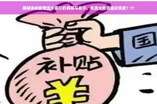 揭秘金融新宠流水银行的真相与启示，无流水能否成功贷款？??