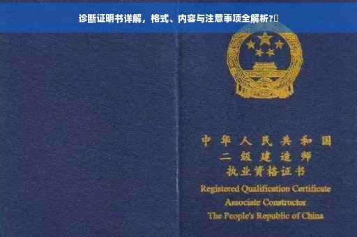 诊断证明书详解，格式、内容与注意事项全解析?✨