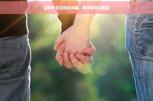 证明书范文格式详解，撰写标准与要点