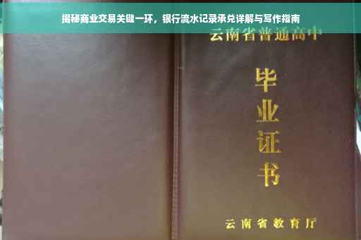 揭秘商业交易关键一环，银行流水记录承兑详解与写作指南