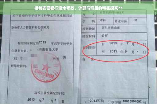 揭秘支票银行流水积数，计算与背后的秘密探究??