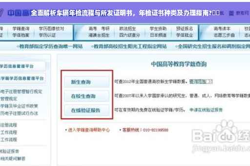 全面解析车辆年检流程与所发证明书，年检证书种类及办理指南?⚡️