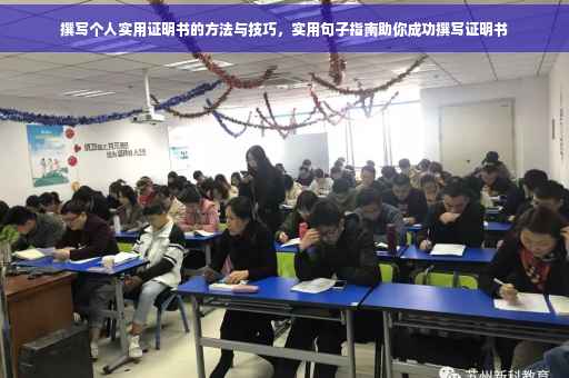 撰写个人实用证明书的方法与技巧，实用句子指南助你成功撰写证明书