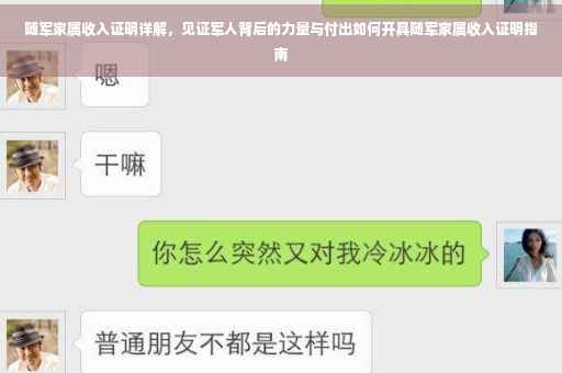 随军家属收入证明详解，见证军人背后的力量与付出如何开具随军家属收入证明指南