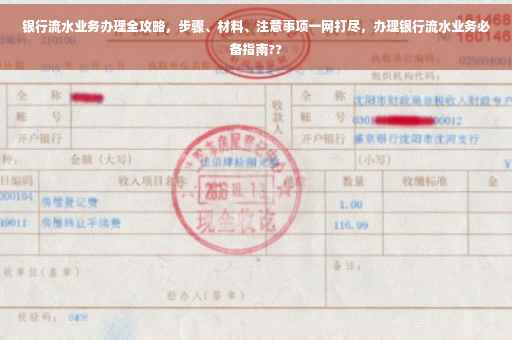 银行流水业务办理全攻略，步骤、材料、注意事项一网打尽，办理银行流水业务必备指南??