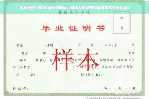 揭秘月供14000背后的故事，普通人的财务挑战与真实生活探索！
