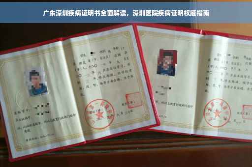 广东深圳疾病证明书全面解读，深圳医院疾病证明权威指南