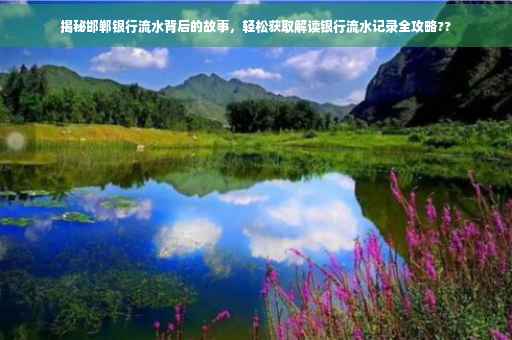 揭秘邯郸银行流水背后的故事，轻松获取解读银行流水记录全攻略??