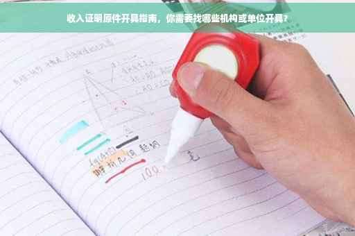 收入证明原件开具指南，你需要找哪些机构或单位开具？