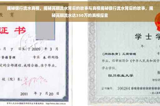 揭秘银行流水真相，揭秘高额流水背后的故事与真相揭秘银行流水背后的故事，揭秘高额流水达350万的真相探索