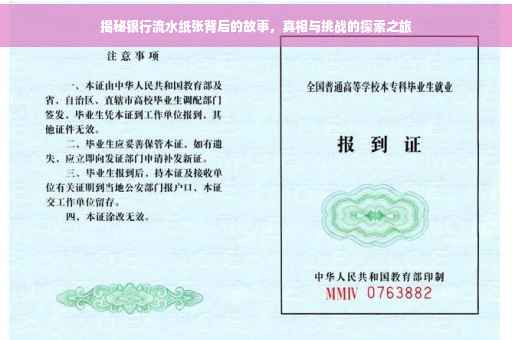揭秘银行流水纸张背后的故事，真相与挑战的探索之旅