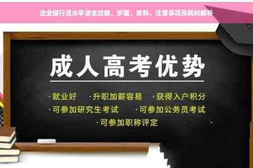 企业银行流水申请全攻略，步骤、资料、注意事项及耗时解析