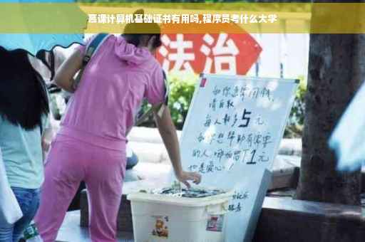 慕课计算机基础证书有用吗,程序员考什么大学