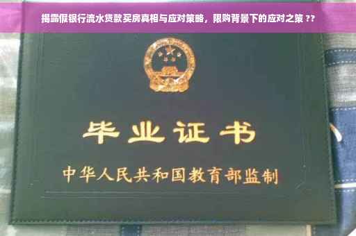 揭露假银行流水贷款买房真相与应对策略，限购背景下的应对之策 ??