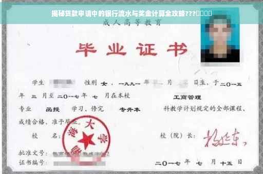 揭秘贷款申请中的银行流水与奖金计算全攻略???​​​​