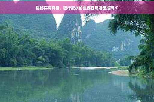 揭秘买房真相，银行流水的重要性及准备指南?✨