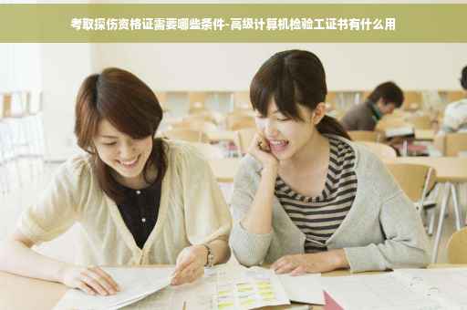 考取探伤资格证需要哪些条件-高级计算机检验工证书有什么用