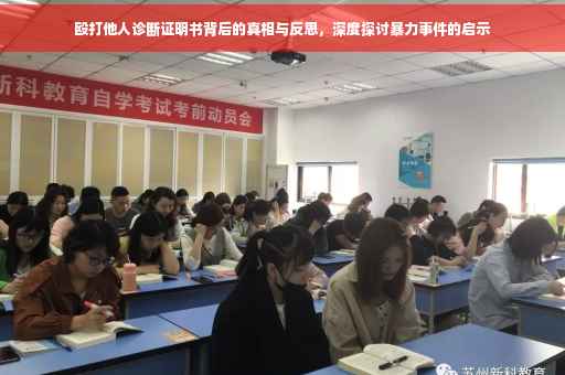 殴打他人诊断证明书背后的真相与反思，深度探讨暴力事件的启示