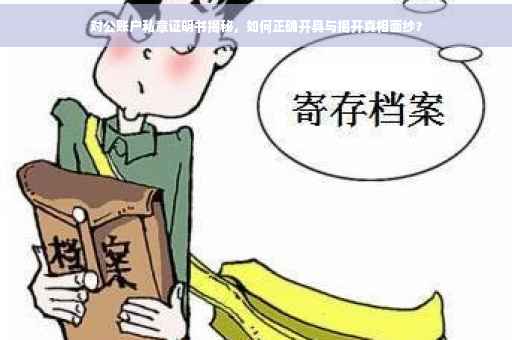 对公账户私章证明书揭秘，如何正确开具与揭开真相面纱？