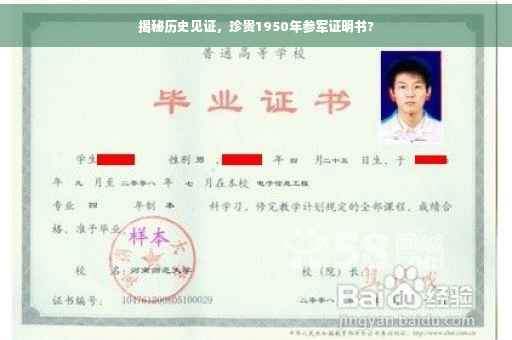 揭秘历史见证，珍贵1950年参军证明书?
