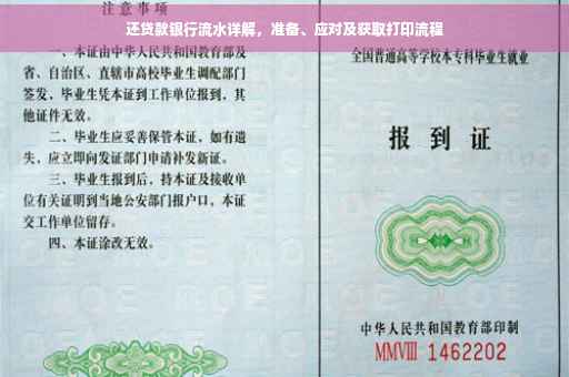 还贷款银行流水详解，准备、应对及获取打印流程
