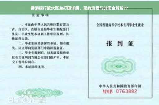 香港银行流水账单打印详解，预约流程与时间全解析??