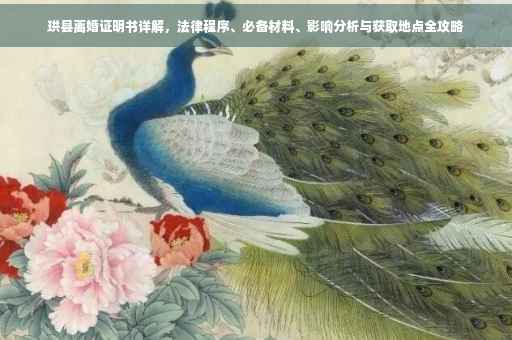 珙县离婚证明书详解，法律程序、必备材料、影响分析与获取地点全攻略